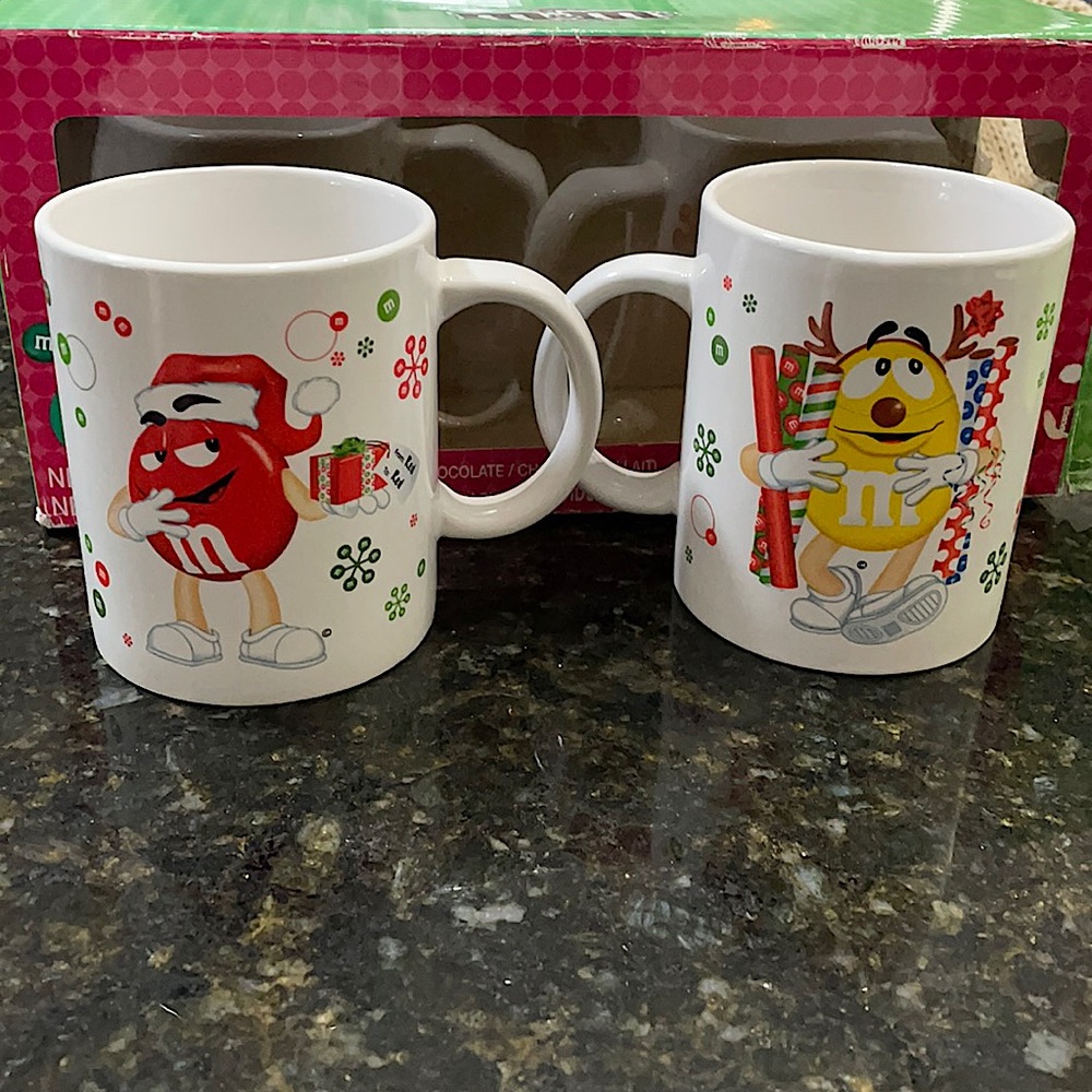 Set Of M&M’s Christmas Mugs